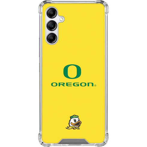 University of Oregon Ducks Green Gradient Galaxy A15 5G Clear Case